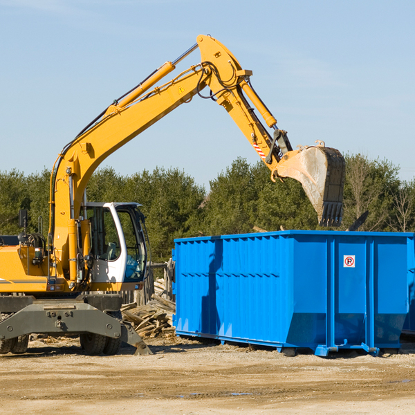 are there any restrictions on where a residential dumpster can be placed in Salem Lakes Wisconsin